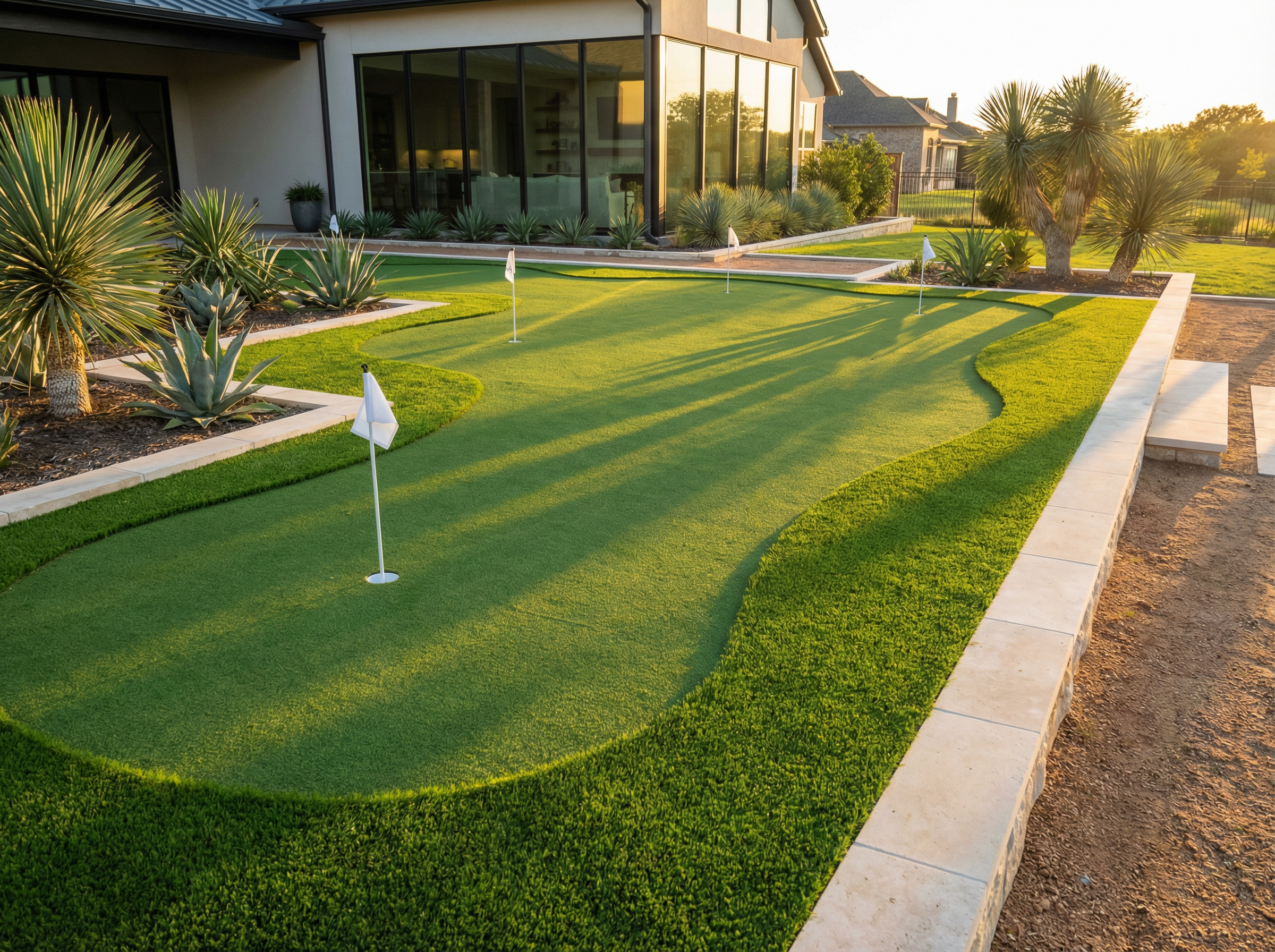 Custom Backyard Putting Green Installation DFW