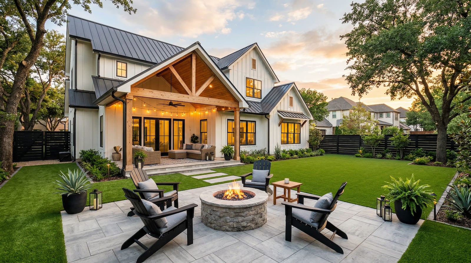 Turf and pavers combo installation DFW by Truhaven Turf